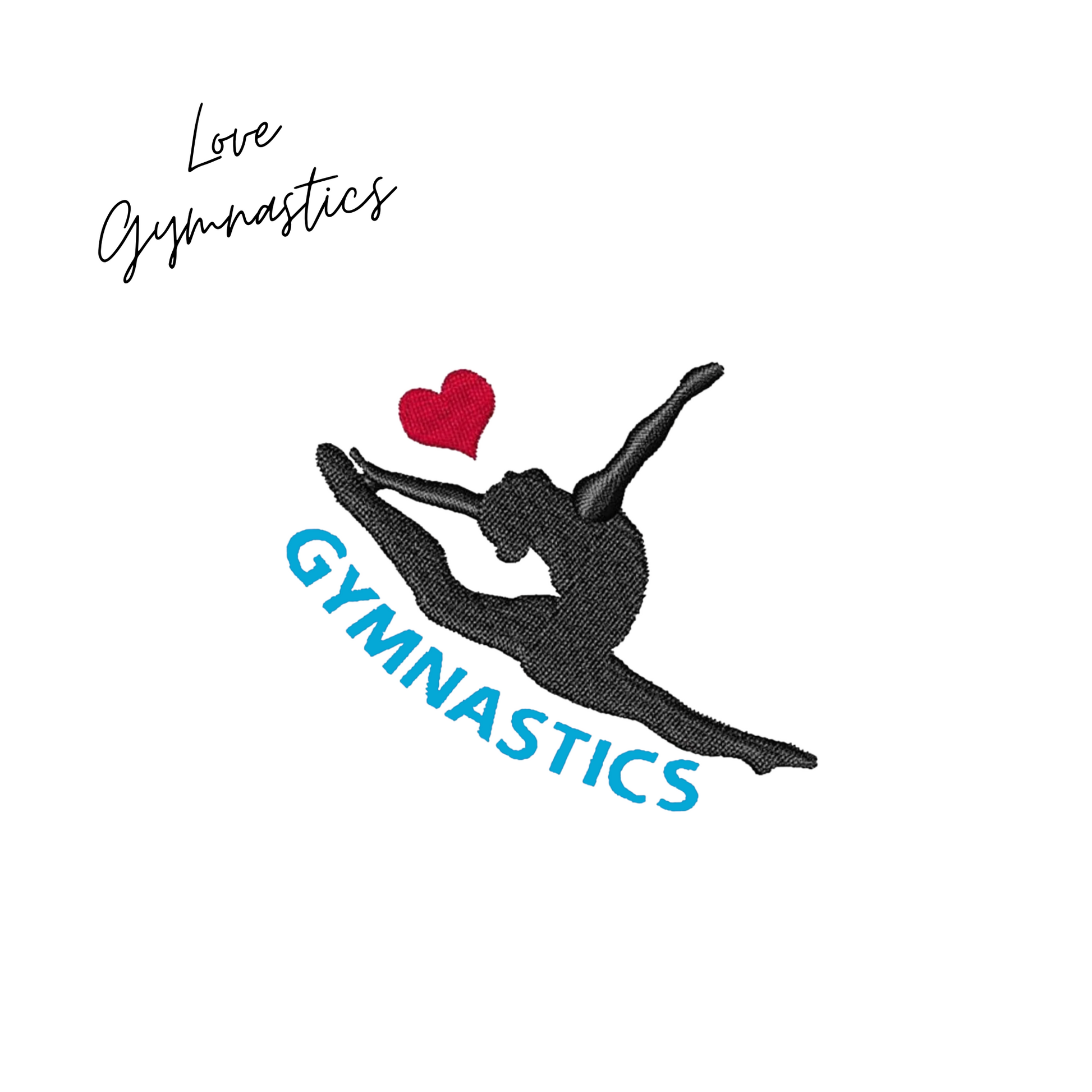 Love Gymnastics Embroidery